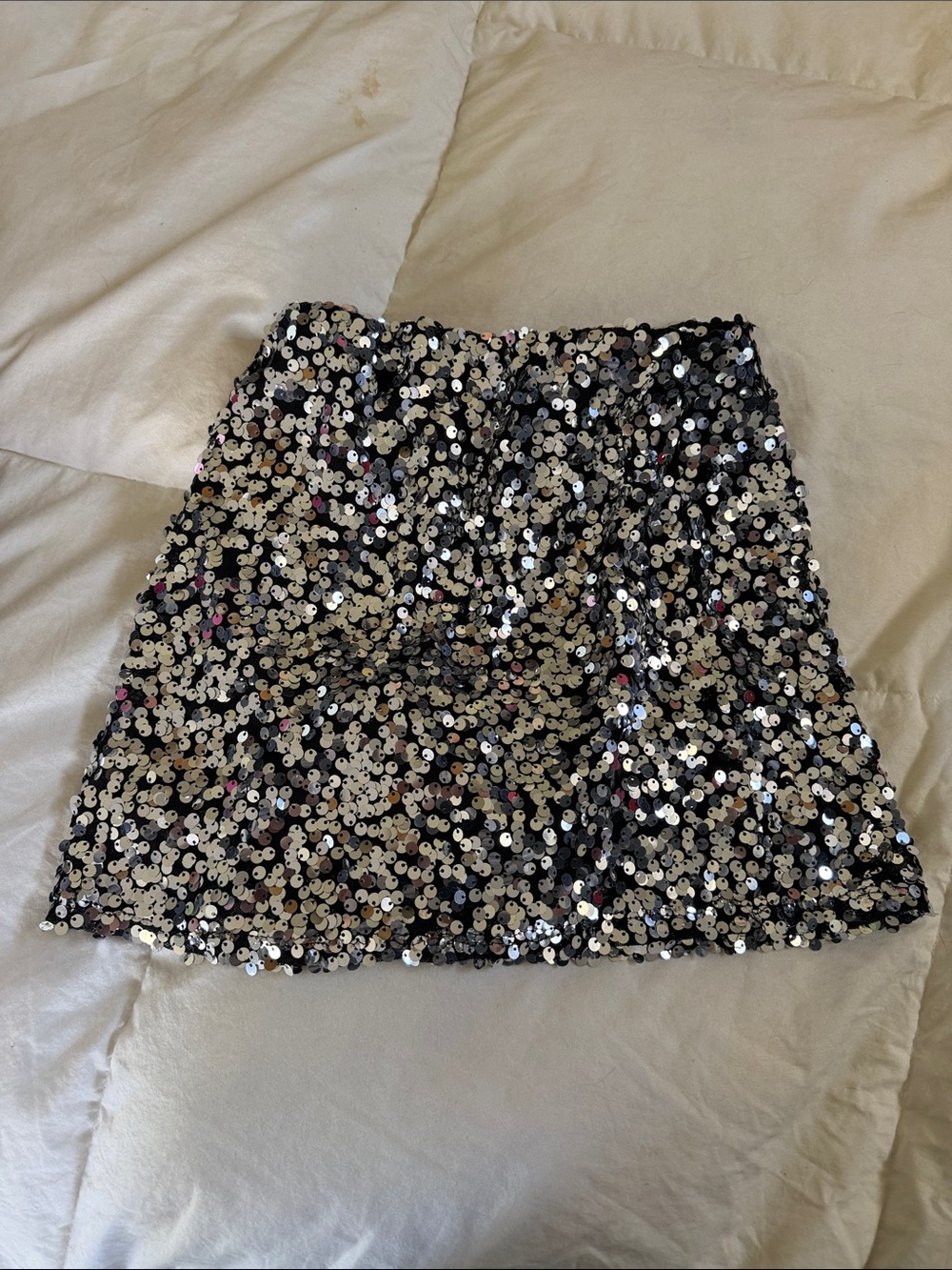 art class Silver Sequin Mini Skirt